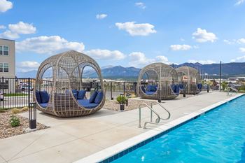 Resort-style swimming pool